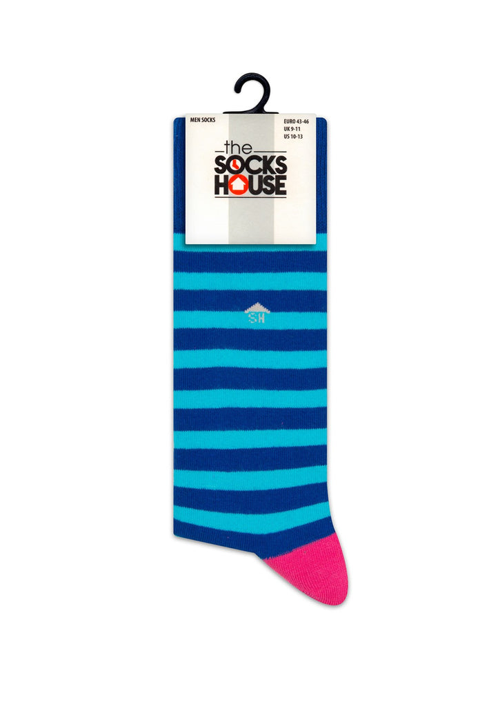 Duo Color Thin Stripes Design Men Socks