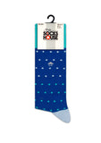 Blue Dots Design Men Socks
