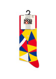 Geometric Designed Men Colorful Socks