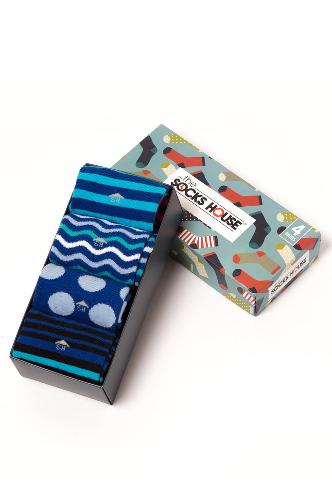 Men Bold Gift Set with 4 Pairs of Socks