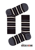 Thin Stripes Design Men Bamboo Socks